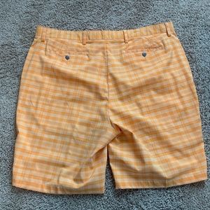 Men’s Flat Front FootJoy Orange Golf Shorts - size 42